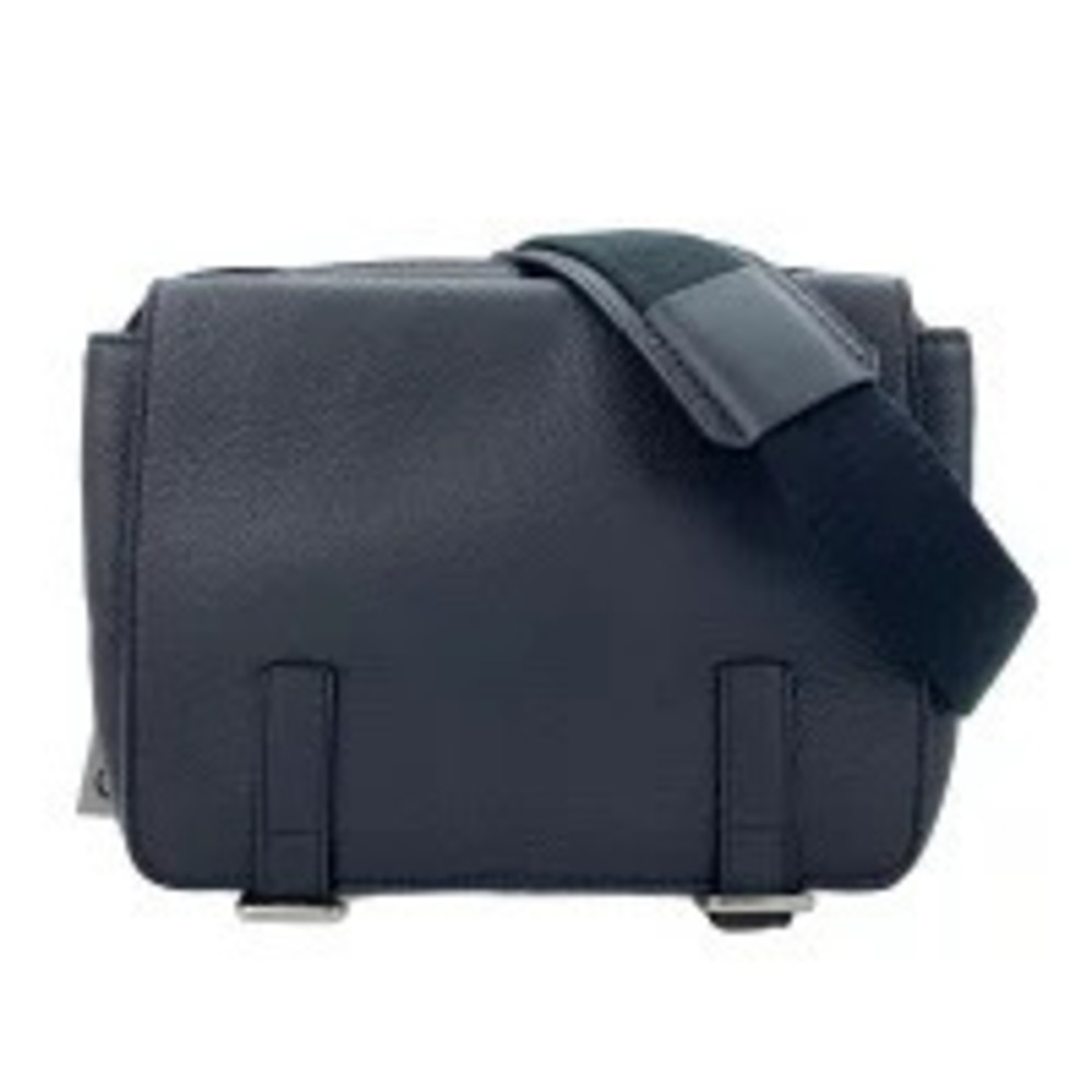 Loewe Leather Military Messenger Shoulder Bag Black
